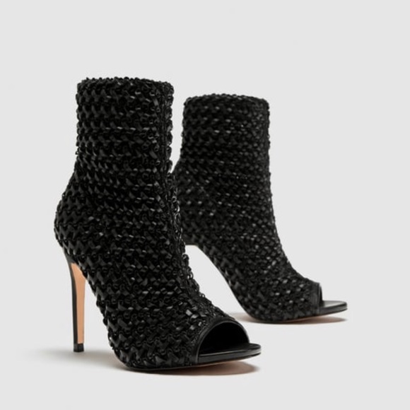 zara braided shoes